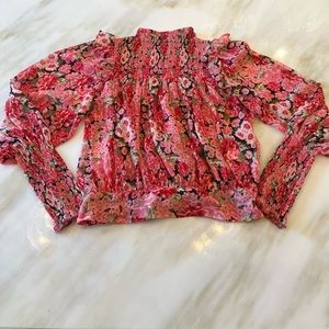 Bardot, Size: Medium, Color: Red (Floral)